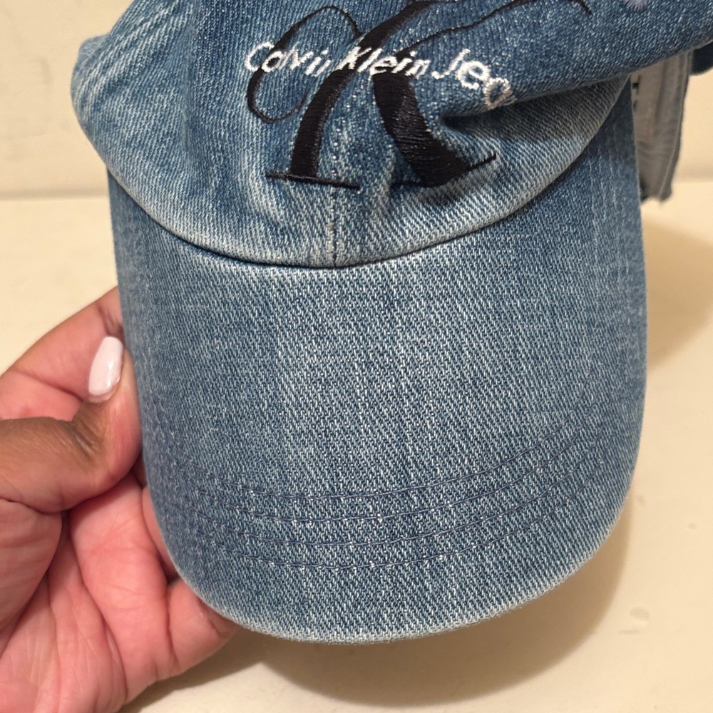Calvin Klein Light Blue Denim Hat - Picture 8 of 12